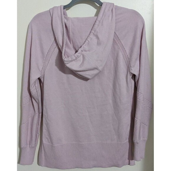 Athleta Evergreen Hydrangea Pink Sweater Hoodie Size Xs - Picture 6 of 9
